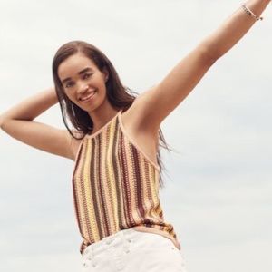 Madewell Crochet Janson Sweater Tank NWT